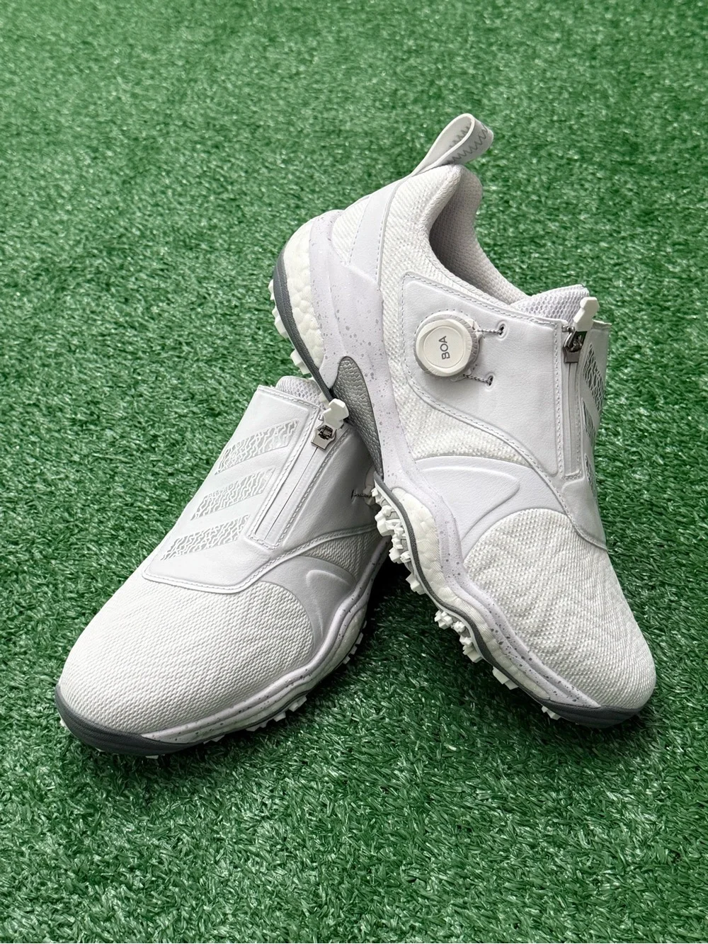 adidas Codechaos BOA 25 Golf Shoes White Gray ID8605 Men’s Size 7.5 New